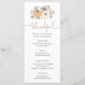 Rustique menu de Thanksgiving à la citrouille (Devant)