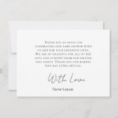 Rustique minimal d'ours miel 4e anniversaire Merci (Dos)