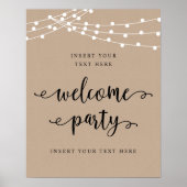 Rustique moderne, affiche de bienvenue (Devant)