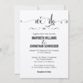 Rustique moderne Nous faisons Script Faire-part de (Devant)