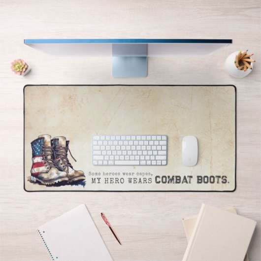 Rustique Mon Coeur Porte Des Bottes De Combat Mère (Bureau 1)