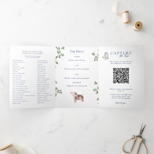 Rustique Mountain Blue & Gold | Programme de maria (Intérieur)