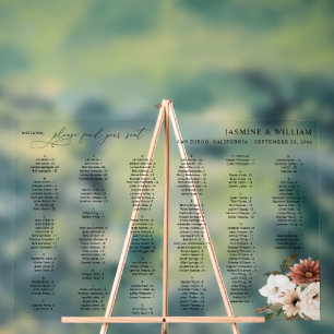 Rustique N Boho Floral Alphabétique Graphique de s