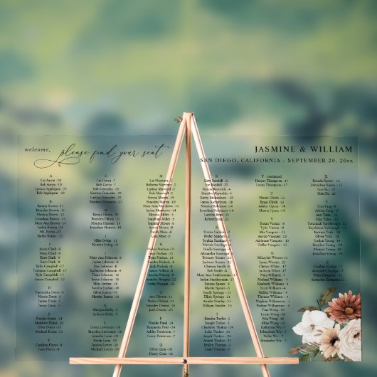 Rustique N Boho Floral Alphabétique Graphique de s (Neutre)