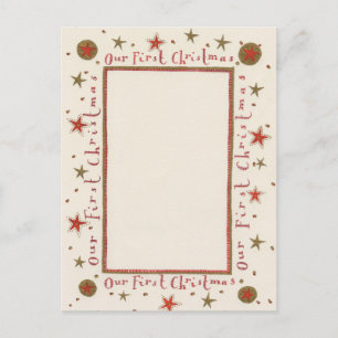 Rustique notre première carte de Noël
