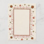 Rustique notre première carte de Noël (Devant)