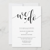 Rustique Nous faisons Faire-part de mariage (Devant)