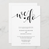 Rustique Nous faisons Faire-part de mariage (Devant / Derrière)