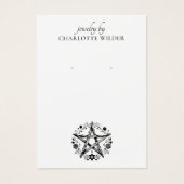 Rustique Pagan Wiccan Pentacle Bijoux oreille (Devant)