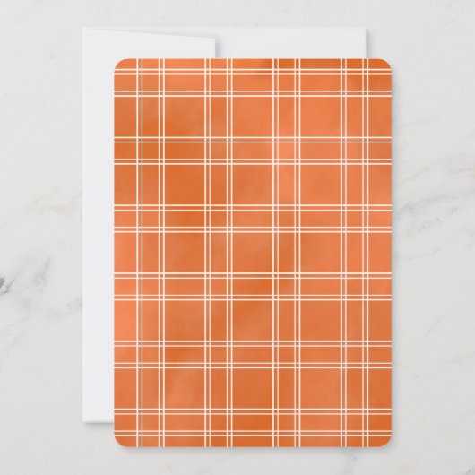 Rustique Pays Automne Harvest Moving Faire-part (Dos)