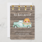 Rustique Pays Automne Harvest Moving Faire-part (Devant)