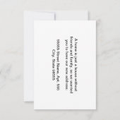 Rustique Pays Charme Tournesol Moving Faire-part (Dos)