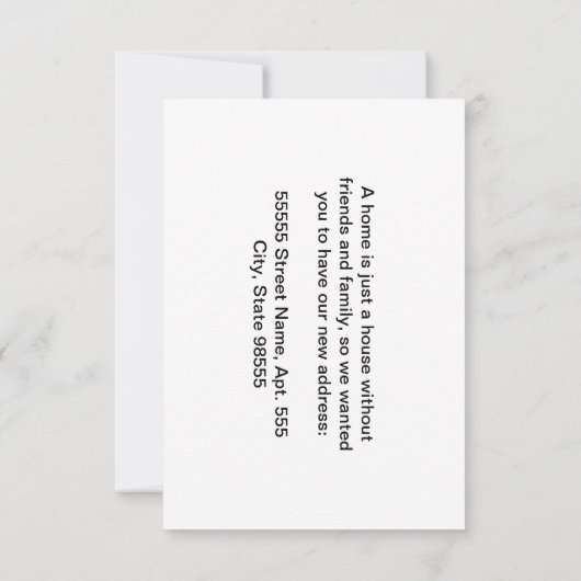 Rustique Pays Charme Tournesol Moving Faire-part (Dos)