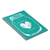 rustique pays chic mason jar journal carnet (Côté Droit)