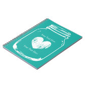 rustique pays chic mason jar journal carnet (Côté gauche)