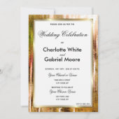 Rustique Pays Élégant Mariage Invitation (Devant)