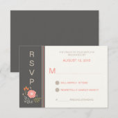 Rustique Pays Floral RSVP (Devant / Derrière)