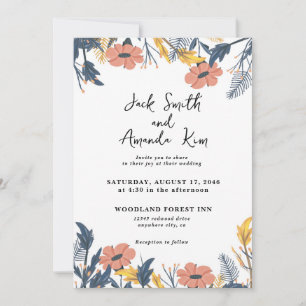 Rustique Pays Thème Mariage Invitations