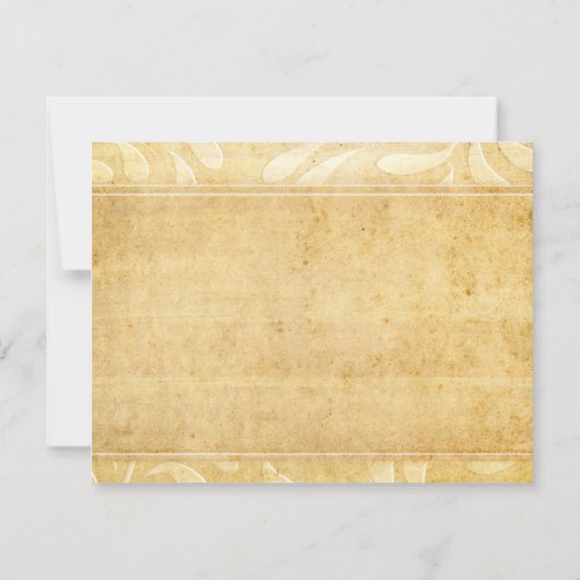 Rustique Peacock Feather invitations de mariage rs (Dos)