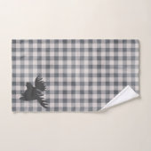Rustique Plaid Maison de Campagne Silhouette Élan (Serviette à main)