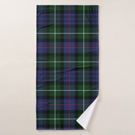 Rustique Plaid Purple et Vert Highland Tartan (Serviette de bain)