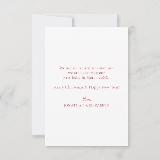 Rustique Plus La Faire-part De Grossesse Plus Merr (Dos)