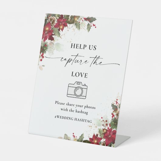 Rustique Poinsettia Aidez-Nous À Capter Le Signe D (Recto)