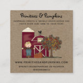 Rustique Primitive Pays Carte de visite Automne (Devant)