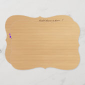 Rustique Purple Mason Jar Invitation de la nuptial (Devant / Derrière)