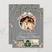 Rustique Romantique 4 vacances photo | Carte de No (Devant / Derrière)