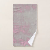 Rustique rose Grey Mallow Abstrait Art Nr42 (Serviette à main)