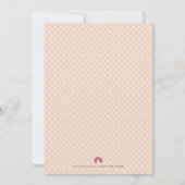 Rustique Rouge Blanc Floral Art Invitation de fête (Dos)