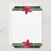 Rustique Rouge Frangipani Plumeria Invitations de (Dos)