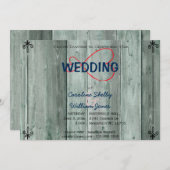 Rustique rouge infinité Faire-part de mariage coeu (Devant / Derrière)