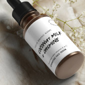 Rustique Simple Noir Blanc 2OZ Étiquette de boutei