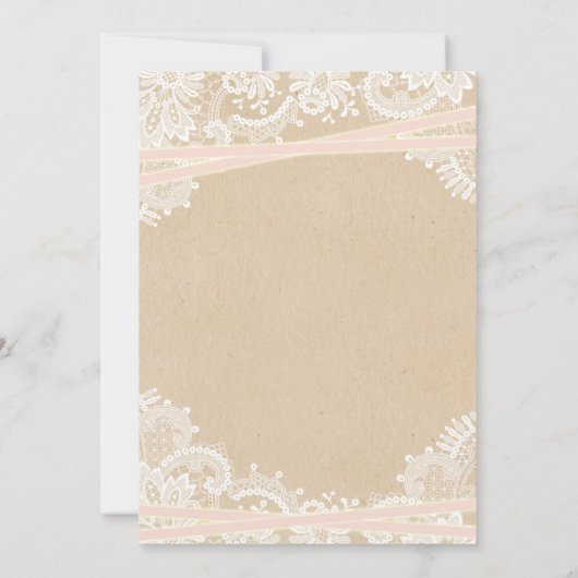 Rustique Starfish Beach Invitations de douche nupt (Dos)