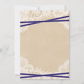 Rustique Starfish Beach Invitations de douche nupt (Dos)