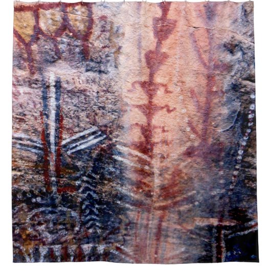 Rustique Sud-Ouest Ancien rideau de douche Pictogr (Devant)