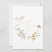 Rustique Taupe & Kraft Boho Faire-part de mariage (Dos)