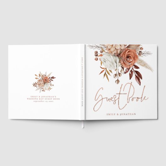 Rustique Terracotta Automne Florals Mariage (Complet)