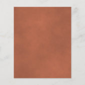 Rustique Terracotta Feuille BUDGET Faire-part de m (Dos)