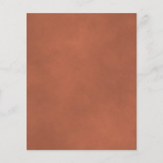 Rustique Terracotta Feuille BUDGET Faire-part de m (Dos)