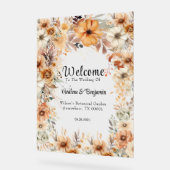 Rustique Terracotta Floral Arch Mariage Bienvenue (Angle)