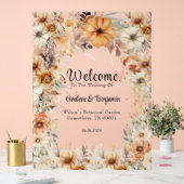Rustique Terracotta Floral Arch Mariage Bienvenue (Mariage)