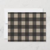 Rustique toile plaid gingham Buffalo noir merci (Dos)