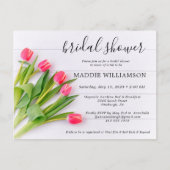 Rustique Tulipes Printemps nuptiale Invitation à l (Devant)