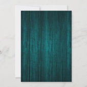 Rustique Turquoise bois Mason jarre invitation mar (Dos)
