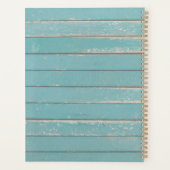 Rustique Turquoise Bois & Plumes Wreath Boho Chic (Dos)