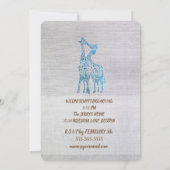 Rustique Valentine Invitation Giraffes Baiser (Dos)