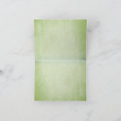 Rustique Vert et Bleu Bohémien Merci Note (Intérieur)
